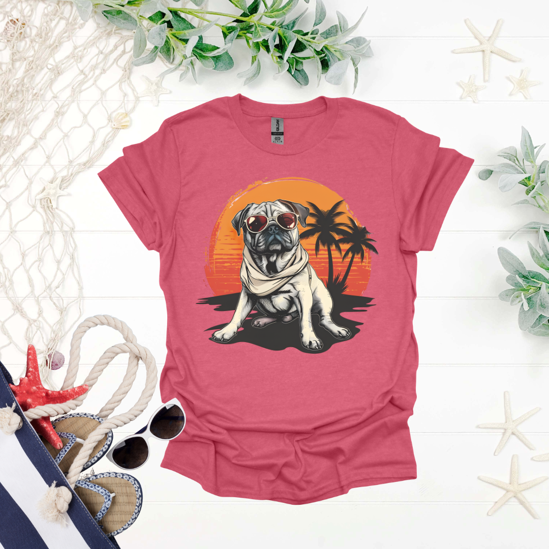 Sunset with Dog Tee