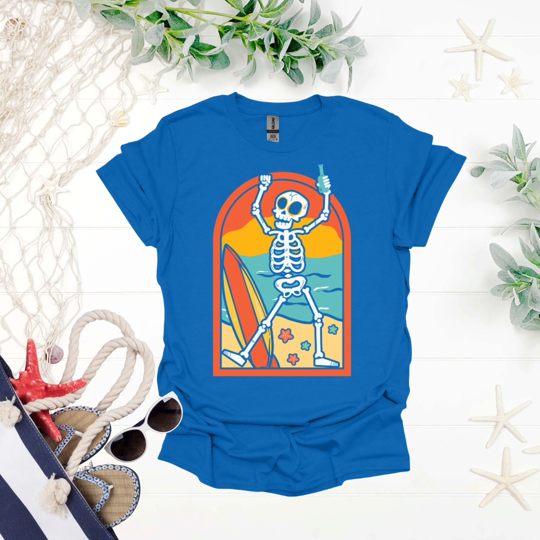 Surf & Chill Skeleton Tee