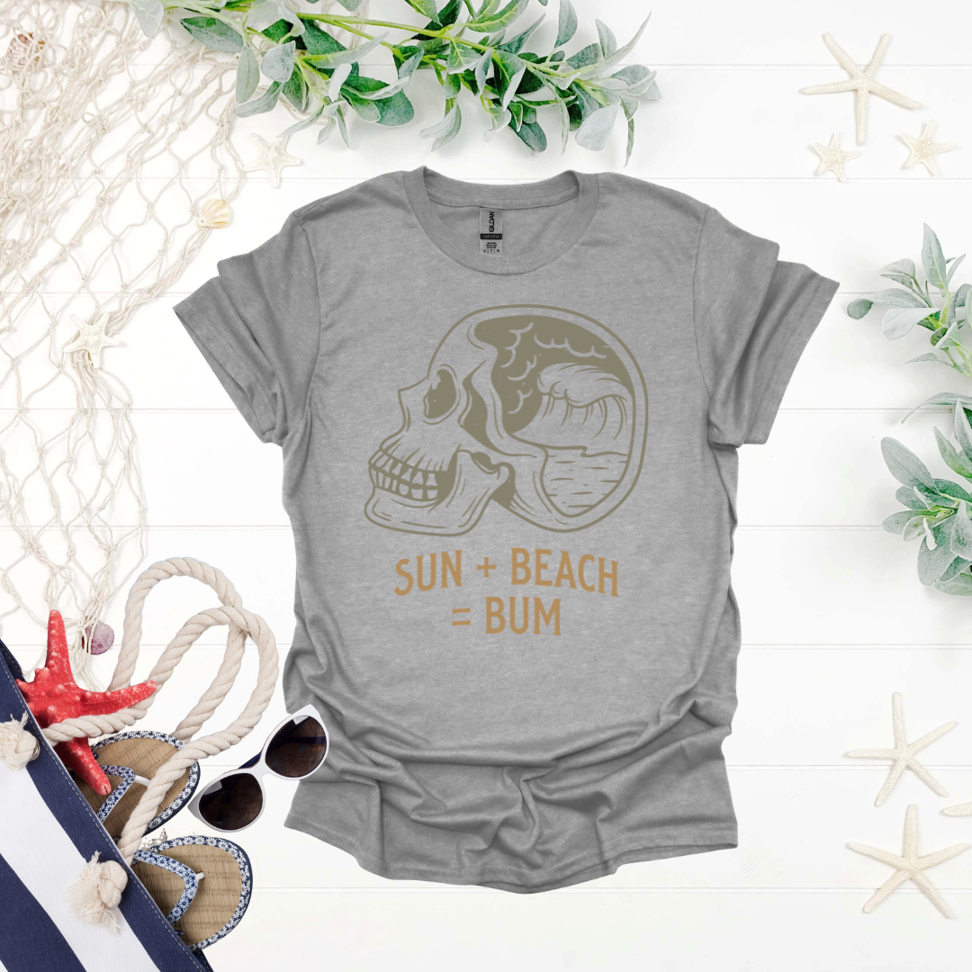 Beach Bum Skull Tee