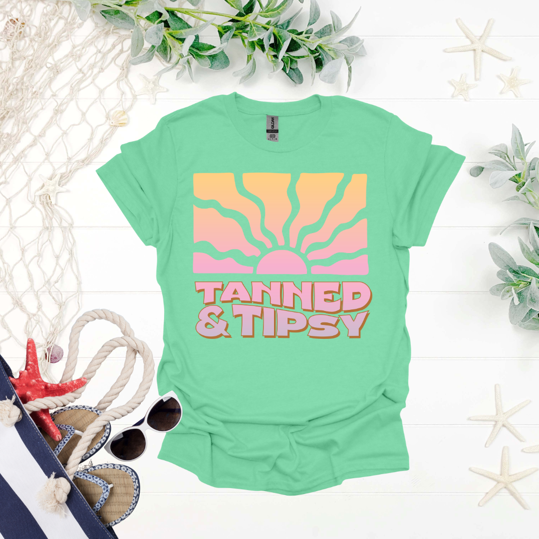 Tanned & Tipsy Tee