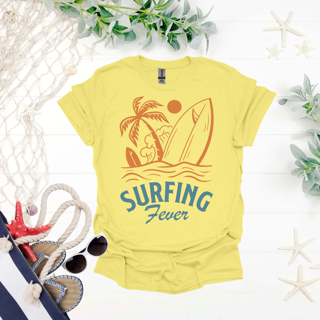 Surfing Fever Retro Beach Tee