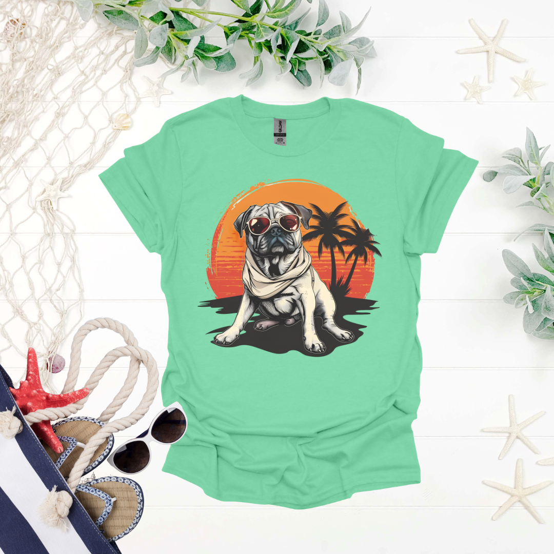 Sunset with Dog Tee