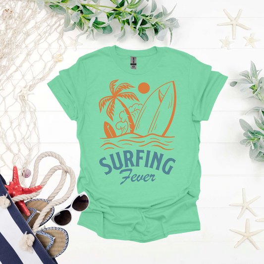 Surfing Fever Retro Beach Tee