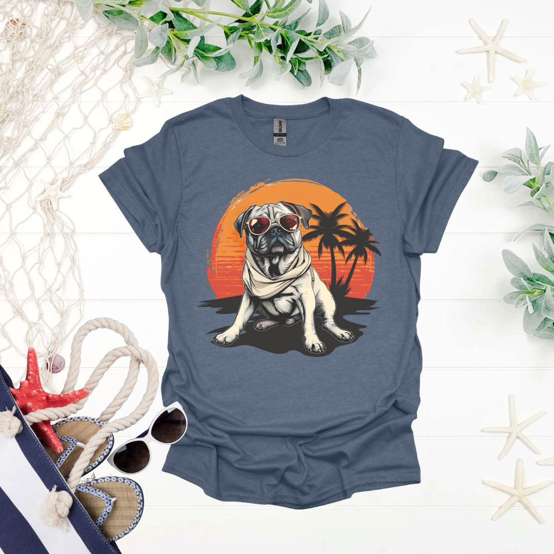 Sunset with Dog Tee